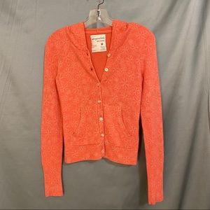 Aeropostale 100% Cashmere Swtr in Orange Jr. Sz M.